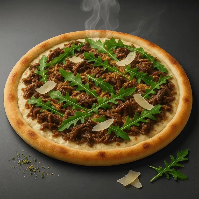 Truffle pulled beef deluxe
